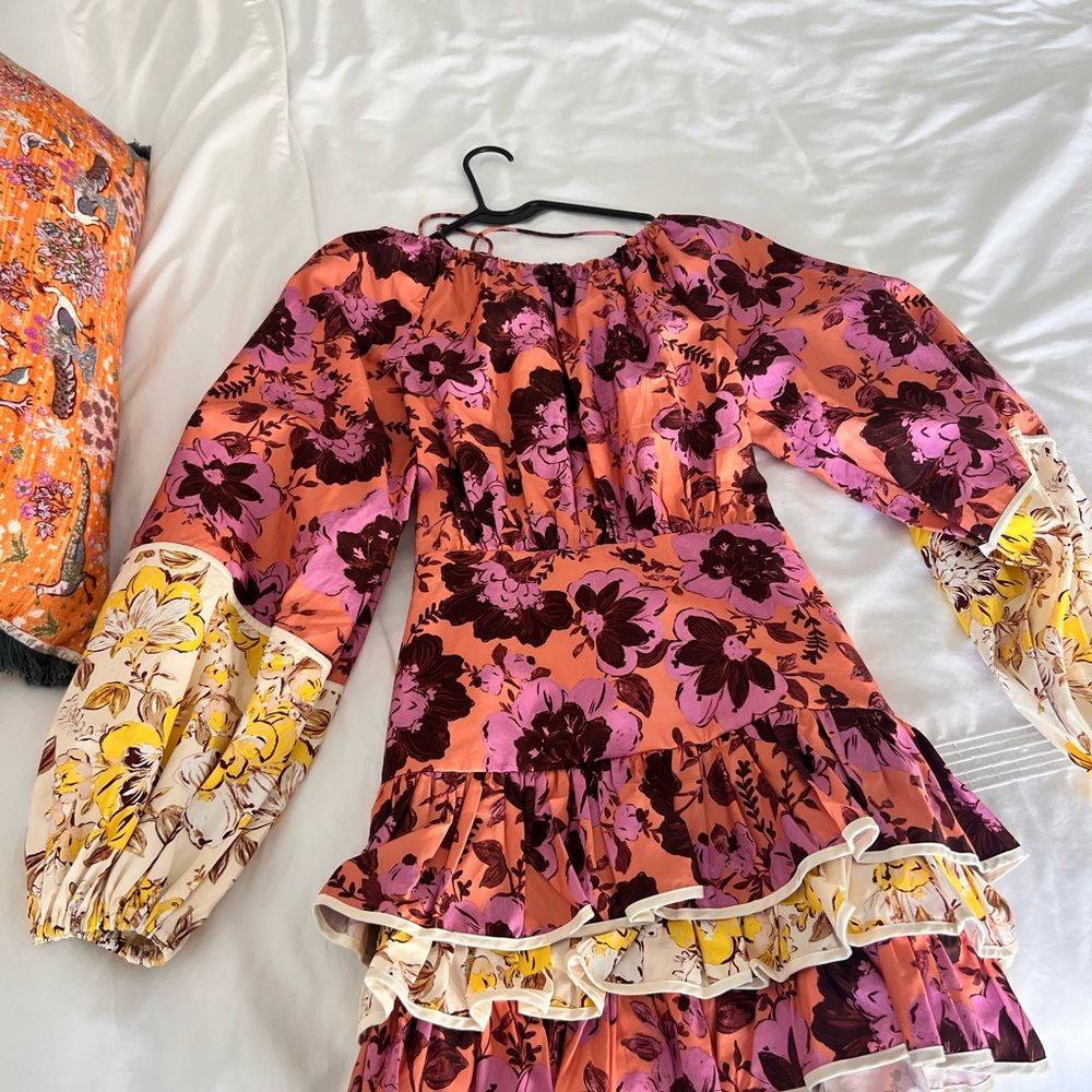 Significant Other Long Sleeve Mini Dress with Open Back